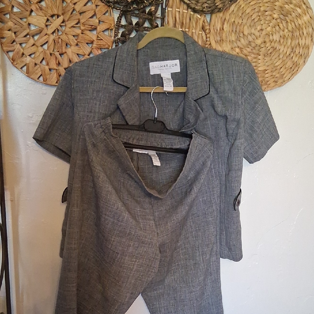 Sag Harbor Charcoal Two-Piece Set